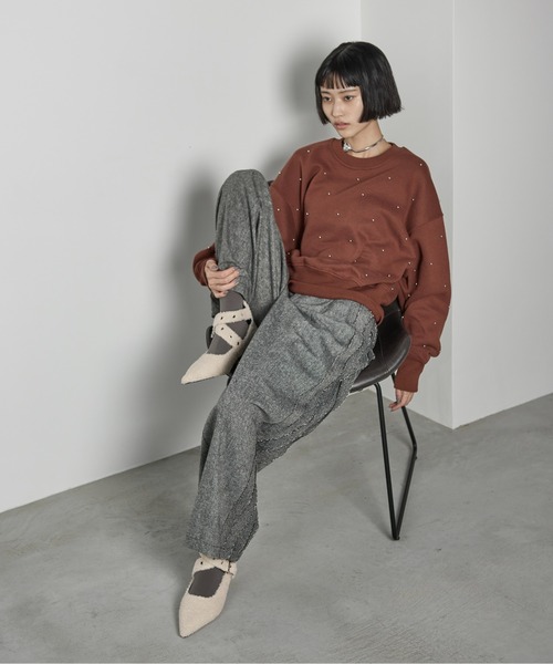 「THE YOn」 スウェットカットソー FREE ピンク レディース_画像7