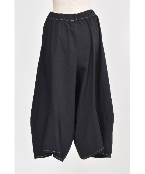 「gomme」 クロップドパンツ MEDIUM ブラック レディース_画像3