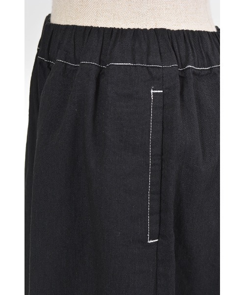 「gomme」 クロップドパンツ MEDIUM ブラック レディース_画像4