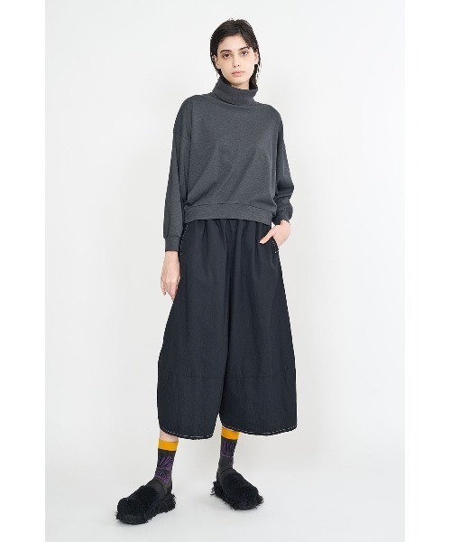 「gomme」 クロップドパンツ MEDIUM ブラック レディース_画像6