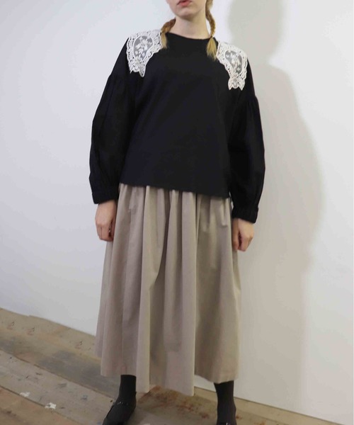 「haupia」 長袖ブラウス MEDIUM ブルー レディース_画像2