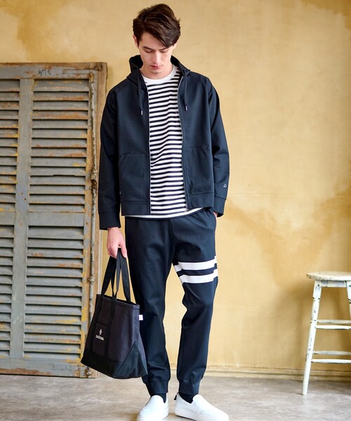 「DRESSTERIOR」 ジップアップパーカー 91 ダークグレー メンズ_画像2