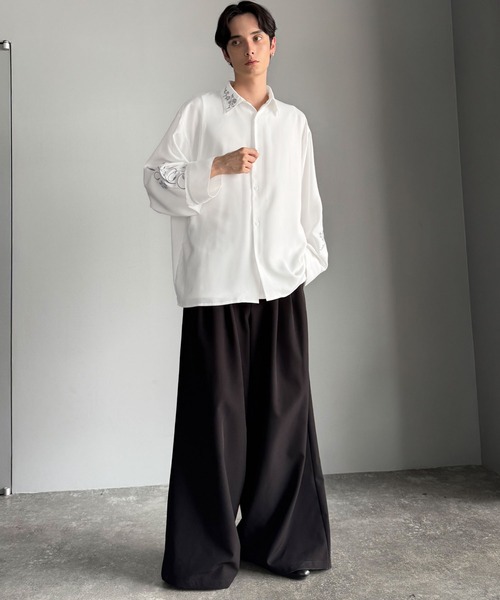 「Classical Origin」 長袖シャツ LARGE ホワイト メンズ_画像2