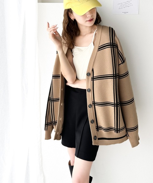 「classicalelf」 ニットカーディガン LARGE ベージュ レディース_画像2