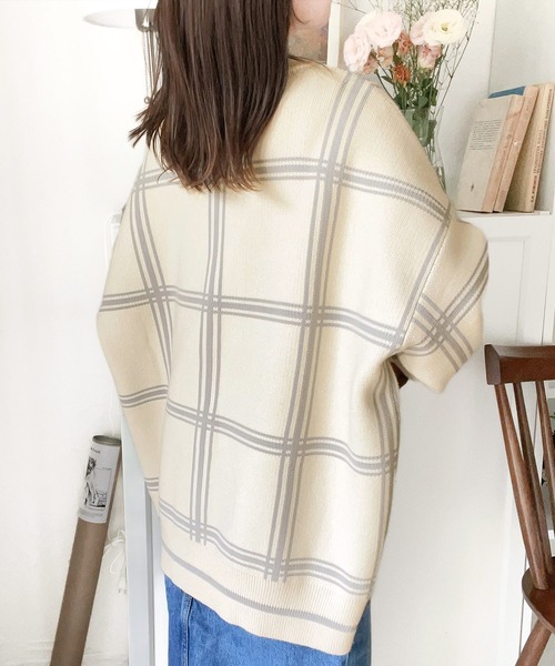 「classicalelf」 ニットカーディガン LARGE ベージュ レディース_画像5