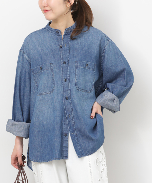 【JOURNAL STANDARD relume】デニムシャツ L インディゴ JOURNAL STANDARD relume（ジャーナルスタンダード レリューム
