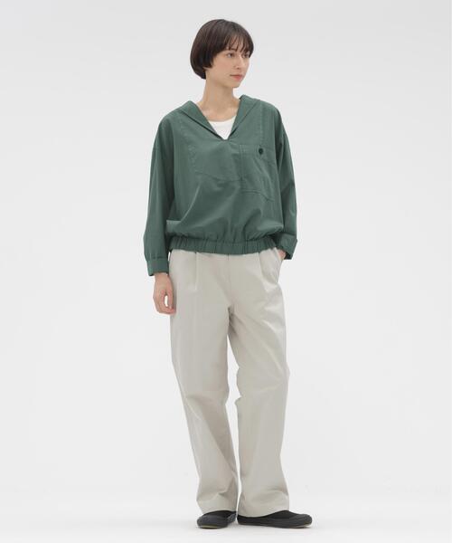 ブラウス シャツ GARMENT DYE COTTON SHIRTING レディースの画像