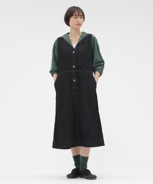 ブラウス シャツ GARMENT DYE COTTON SHIRTING レディースの画像
