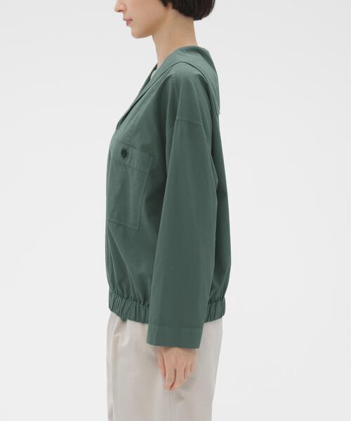 ブラウス シャツ GARMENT DYE COTTON SHIRTING レディースの画像