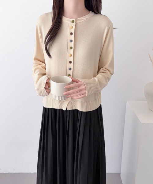 ABITOKYO（アビトーキョー） ワンピース ニットカーデドッキング