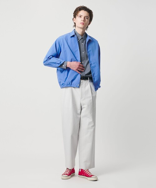 【試着のみ】BEAUTY&YOUTH UNITED ARROWSブルゾン S Aer x BEAUTY&YOUTH＞ユーティリティー スタンド カラー ブルゾン 撥水