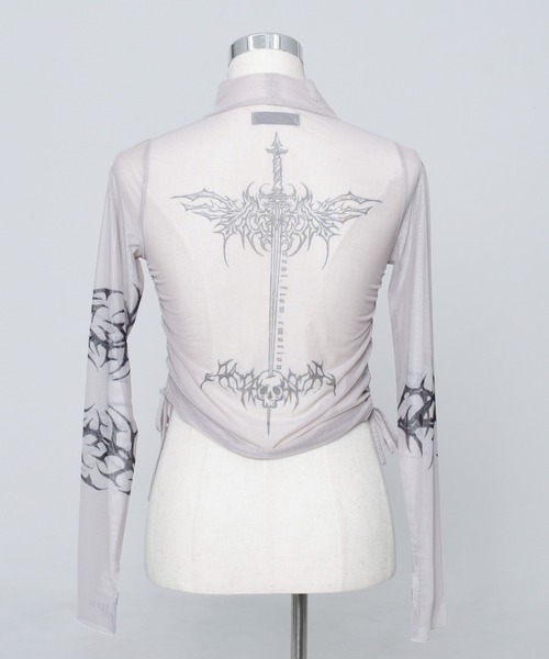 「REFLEM」 長袖カットソー M ブラック レディース_画像4