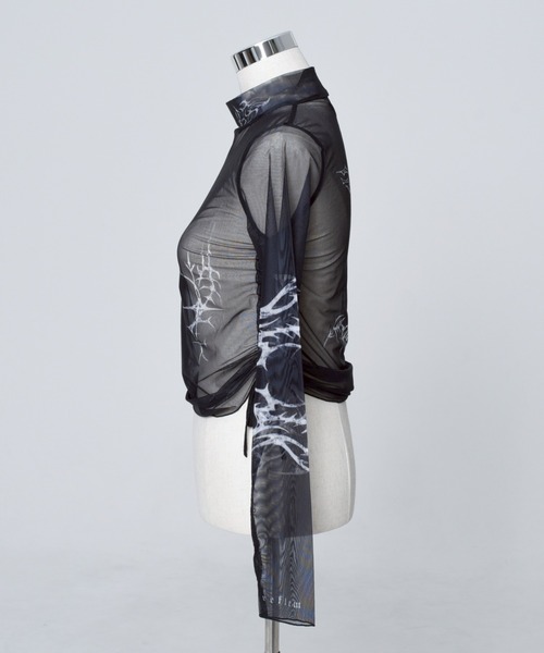 「REFLEM」 長袖カットソー M ブラック レディース_画像8