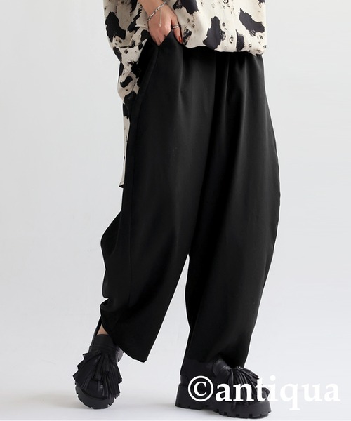 「antiqua」 イージーパンツ FREE グレー レディース_画像7