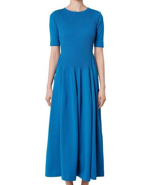 「LE CIEL BLEU」 ニットワンピース 36 ブルー レディース_画像4