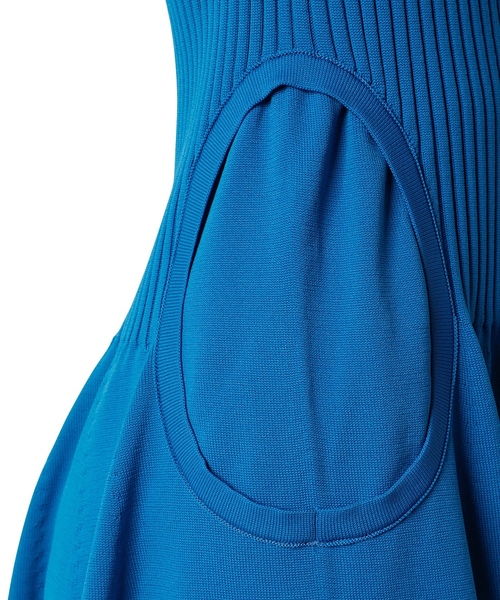「LE CIEL BLEU」 ニットワンピース 36 ブルー レディース_画像7