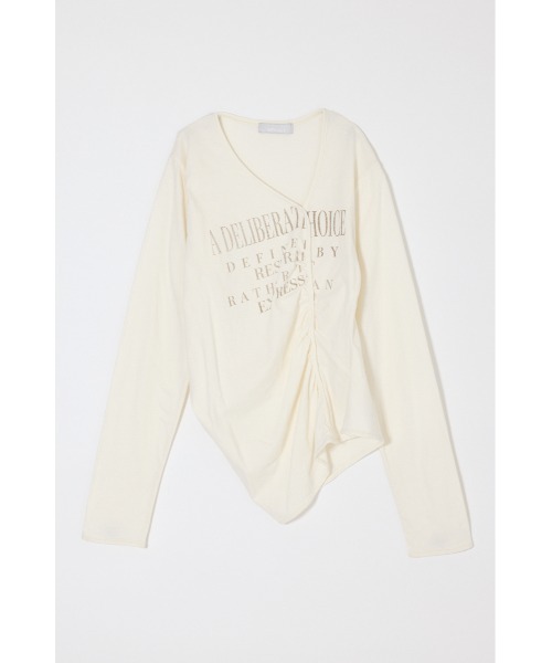 MOUSSY（マウジー） tシャツ 「26年SS新作」FRONT GATHER DOCKING