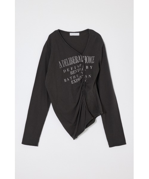 MOUSSY（マウジー） tシャツ 「26年SS新作」FRONT GATHER DOCKING
