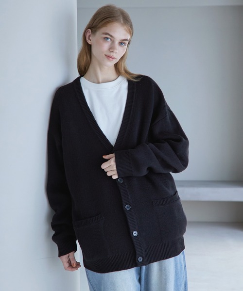 「SERACE」 カーディガン M モカ メンズ_画像2