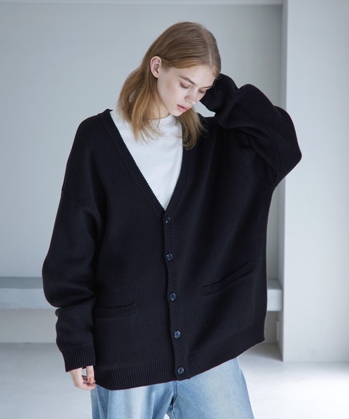 「SERACE」 カーディガン M モカ メンズ_画像5