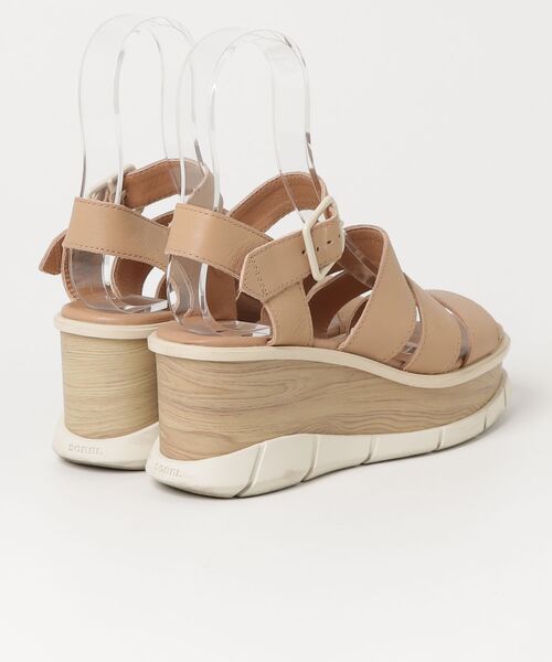 「SOREL」 ヒールサンダル 24.0cm ベージュ レディース_画像2