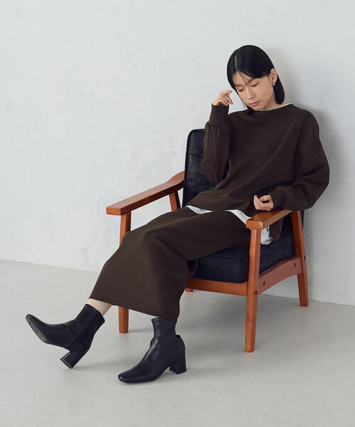 「COMME CA ISM」 ロングスカート X-LARGE モカ レディース_画像8