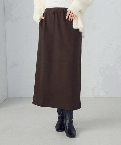 「COMME CA ISM」 ロングスカート X-LARGE モカ レディース_画像9