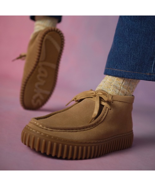 「Clarks」 ブーツ UK9 ブラック メンズ_画像8