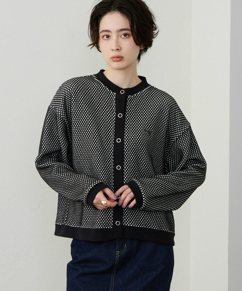 Lee（リー） ニットジャガードカーディガン レディース : ZOZOTOWN