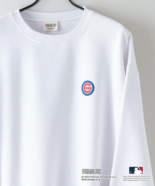 「PEANUTS」 スウェットカットソー LARGE オフホワイト メンズ_画像3