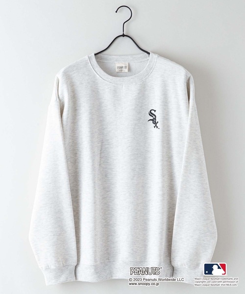 「PEANUTS」 スウェットカットソー LARGE オフホワイト メンズ_画像4