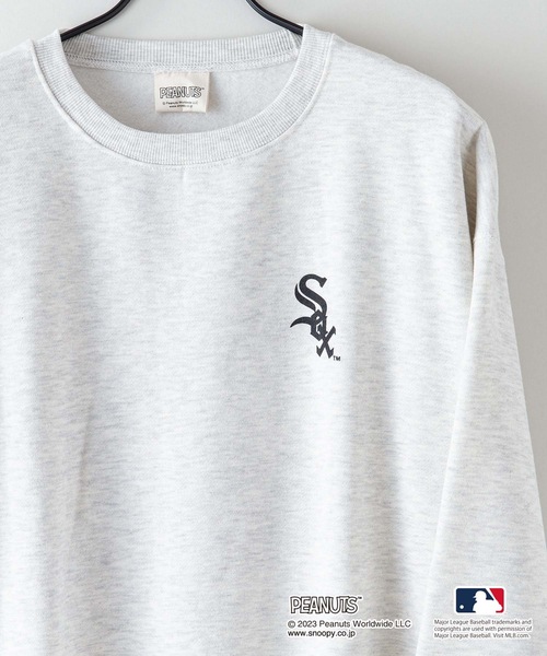 「PEANUTS」 スウェットカットソー LARGE オフホワイト メンズ_画像5