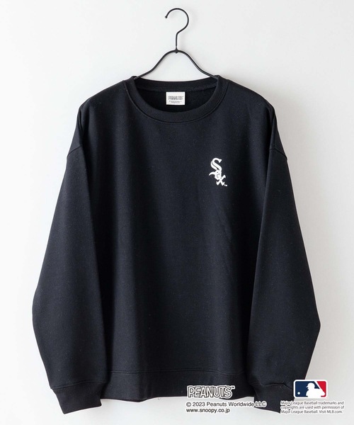 「PEANUTS」 スウェットカットソー LARGE オフホワイト メンズ_画像6