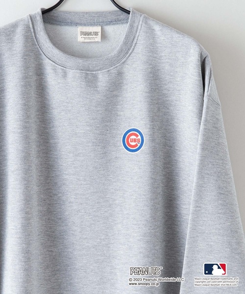 「PEANUTS」 スウェットカットソー LARGE オフホワイト メンズ_画像9