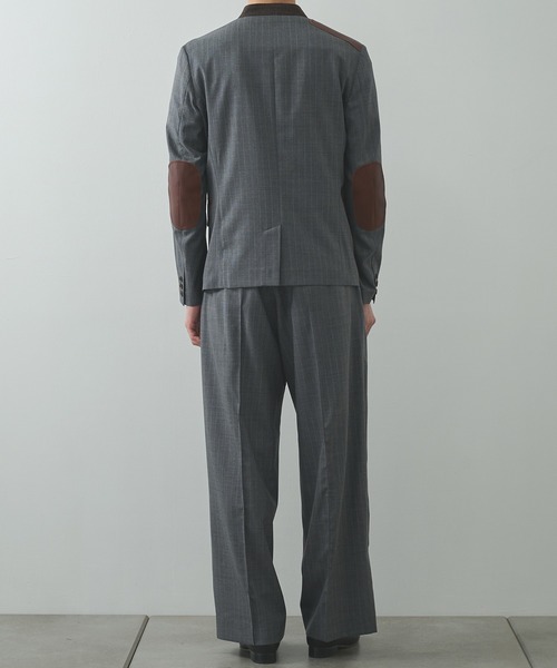 スラックス 「KHOKI/コッキ」Pleated Stripe Summer Wool Pants メンズの画像