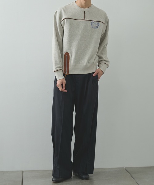 KHOKI（コッキ） スラックス 「KHOKI/コッキ」Pleated Stripe Summer