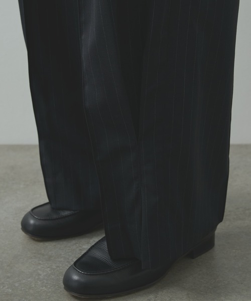 KHOKI（コッキ） スラックス 「KHOKI/コッキ」Pleated Stripe Summer