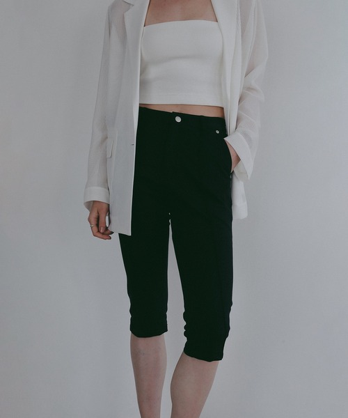 MANOF（マノフ） パンツ STRETCH CAPRI PANTS レディース : ZOZOTOWN