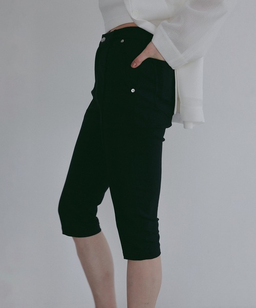 新品タグ付き　MANOF STRETCH CAPRI PANTS CLANE MANOF（マノフ） パンツ STRETCH CAPRI PANTS レディース : ZOZOTOWN