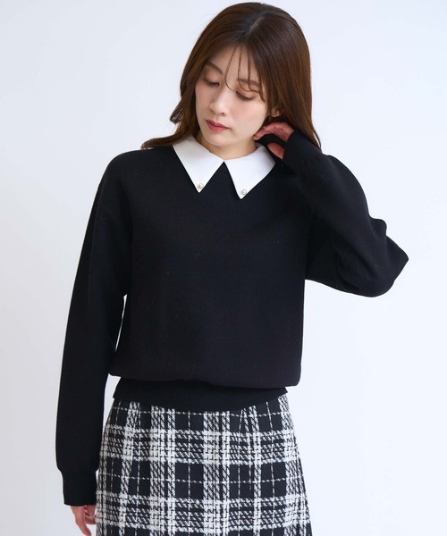 「NOELA」 長袖ニット フリー ブラック レディース_画像2