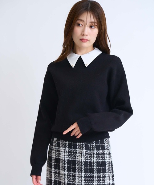 「NOELA」 長袖ニット フリー ブラック レディース_画像3