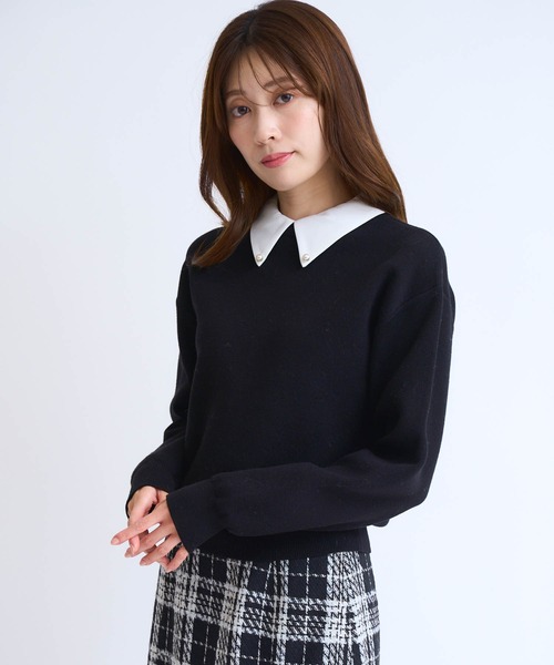 「NOELA」 長袖ニット フリー ブラック レディース_画像4