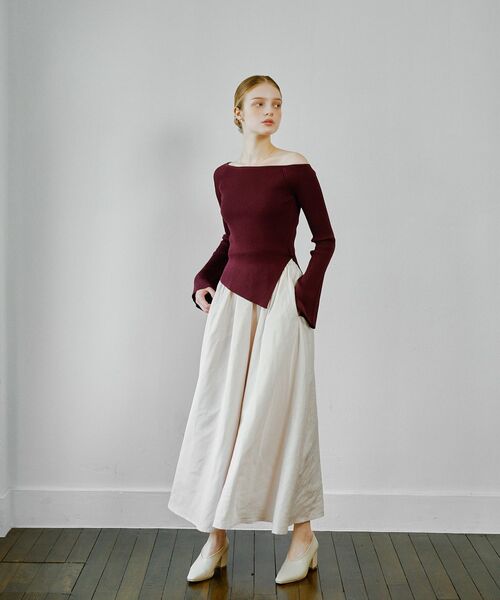 「cle blatt」 長袖ワンピース MEDIUM ブラック レディースの画像