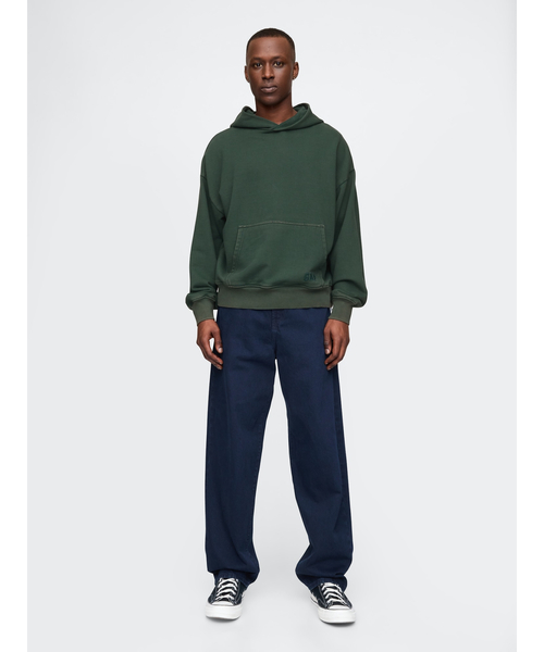 「GAP」 プルオーバーパーカー S ナチュラル メンズ_画像4