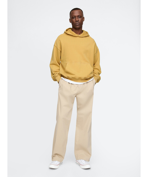 「GAP」 プルオーバーパーカー S ナチュラル メンズ_画像5