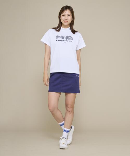 新品&美品♡×PING♡シャツ&スカート♡S-M ゴルフスポーツ PING ゴルフ レディースウエア（色：ブルー系）｜ゴルフ｜スポーツ