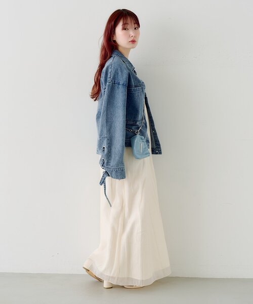 ワンピース 「低身長サイズ/2サイズ展開/前後2WAY」プリーツワッシャーワンピースの画像