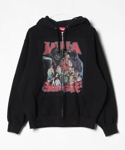 Supreme（シュプリーム） ジップアップパーカー S ブラック メンズ