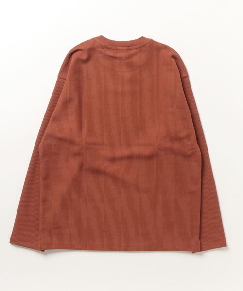 「LACOSTE」 長袖Tシャツ「exclusive editionコラボ」 S オリーブ メンズの画像