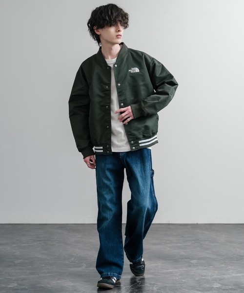 【ノースフェイス】ダウンジャケット モッズコート　MA1　刺繍　カーキーC5 THE NORTH FACE（ザ ノースフェイス） MOUNTAIN DOWN COAT GORE-TEX